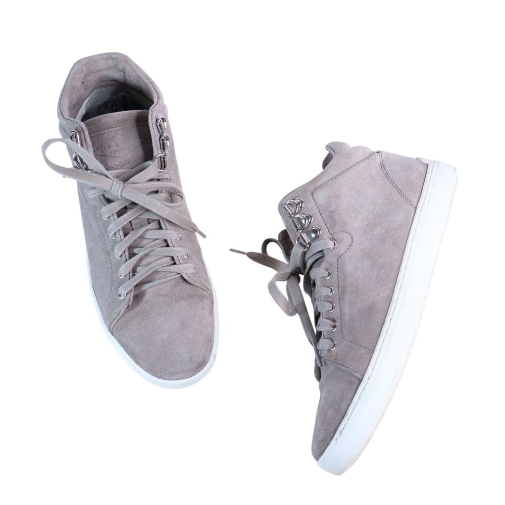 RAG & BONE Kent Suede High Top Sneaker Warm Gray Lace Up Women's 37/US 7